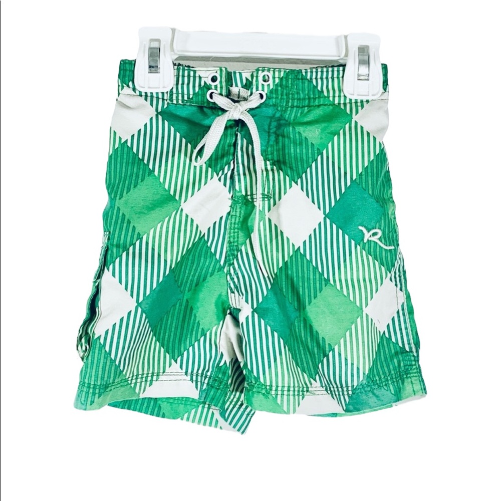 Retro Rocawear Plaid Board Shorts Swim Trunks 18M